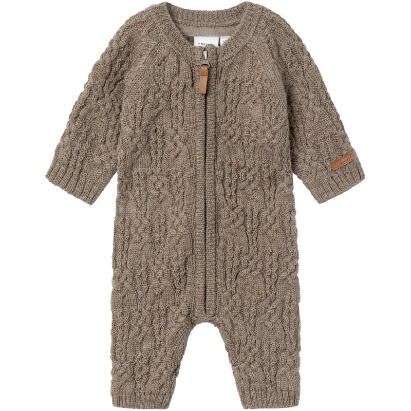 Name It Walnut Wrilla Wool Knit Suit