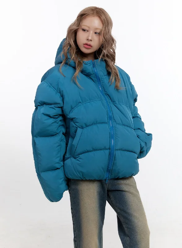 Warmth Padded Polyester Coat CN425Layered Overcoats