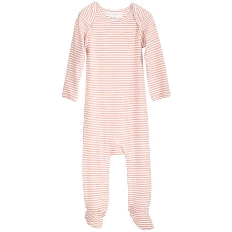 Serendipity Clay/Offwhite Baby Suit Stripe Feet