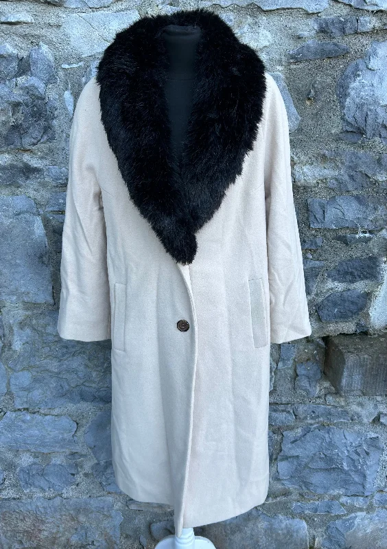 90s cream woolly coat uk 12Sequined Overcoats