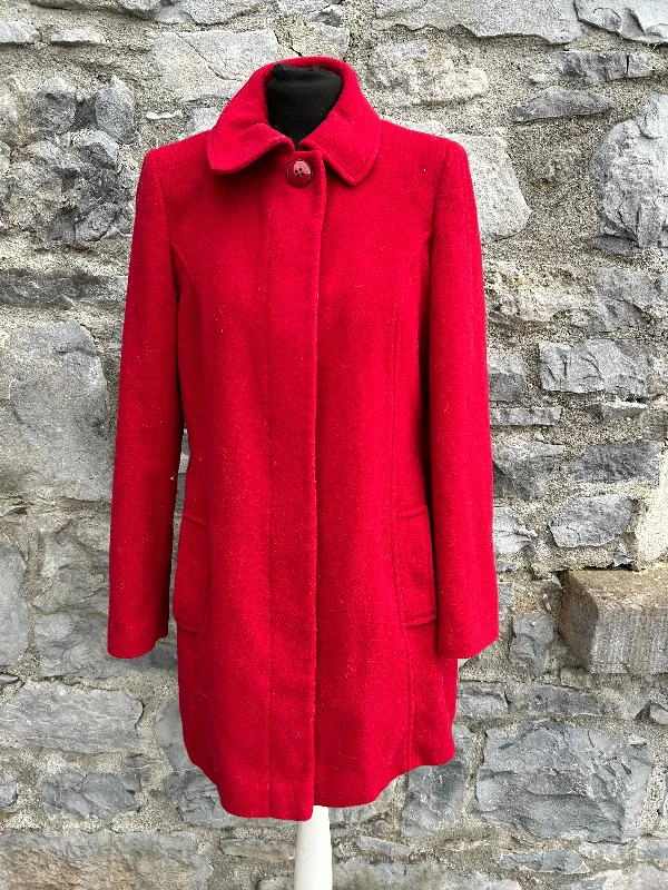 90s red woolly coat uk 10-12Embellished Overcoats