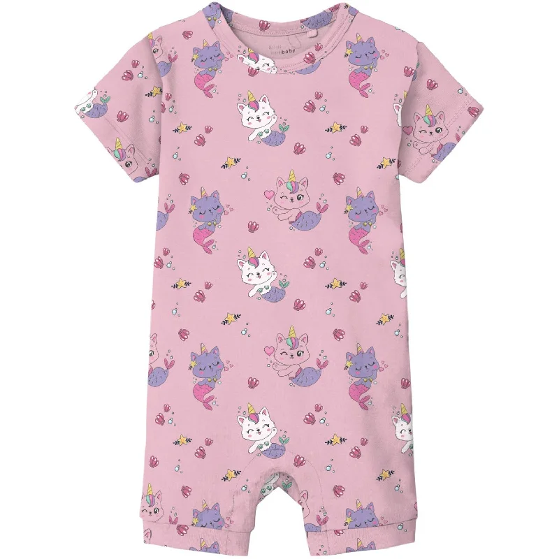 Name It Parfait Pink Mermaids Vandora Sunsuit