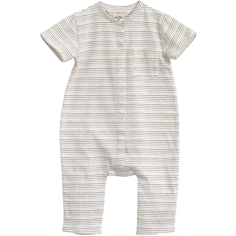 Serendipity Rainbow Stripe Baby Jersey Pocket Suit