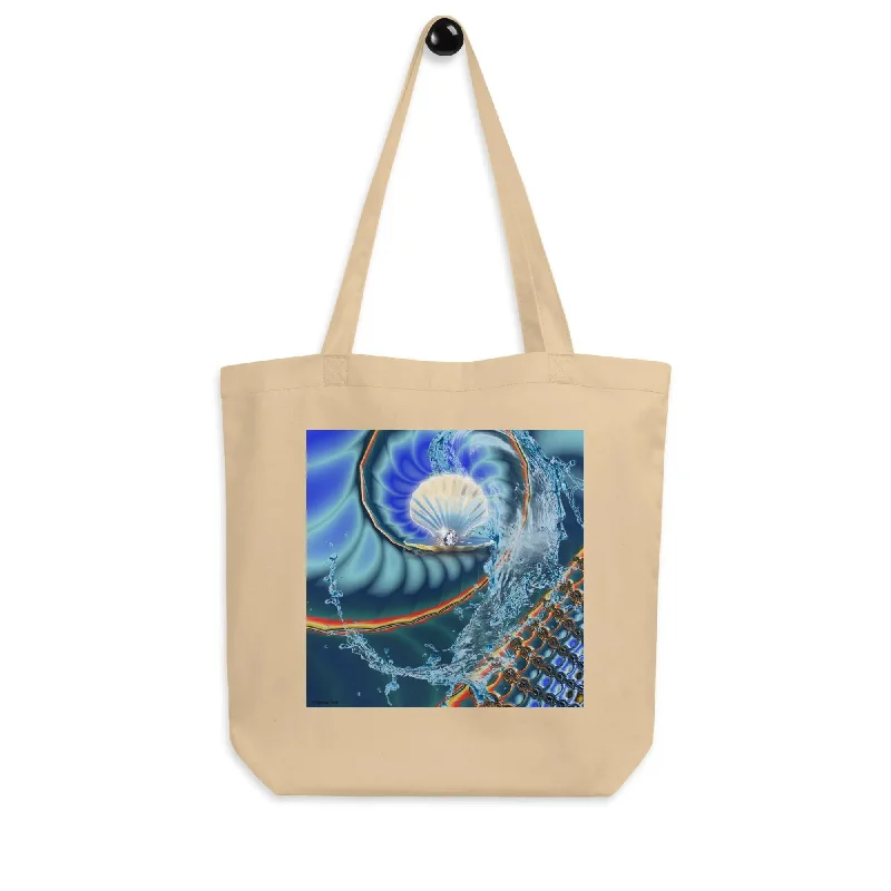 Luxury Hoodies"Wondrous Gem" by ZK,  Coastal Digital Art, Artsy Eco Tote Bag