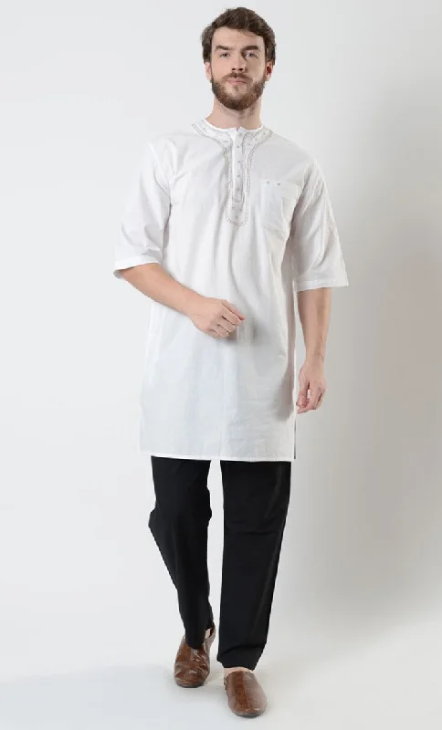 Performance Short Sleeve TopsMens Embroidered Short Sleeve Tunic