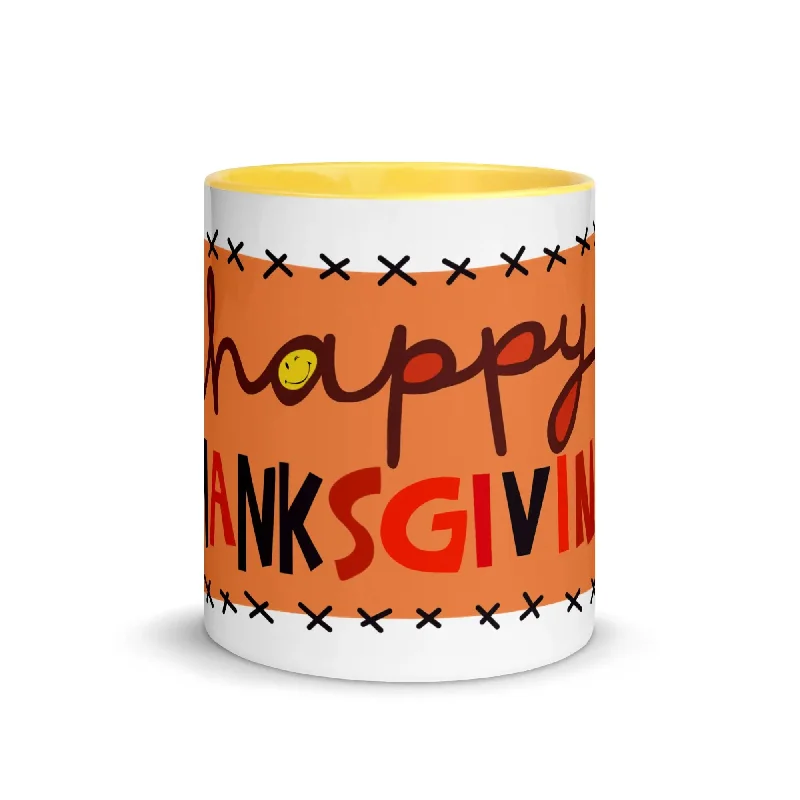 Beaded SweatshirtsHappy Thanksgiving Coffee Mug with Color Inside