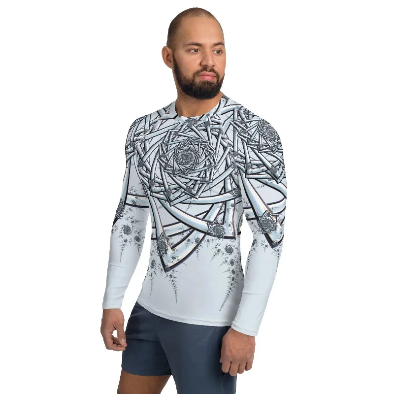 French Terry Hoodies"Topological Rose" Collection - Men's Rash Guard