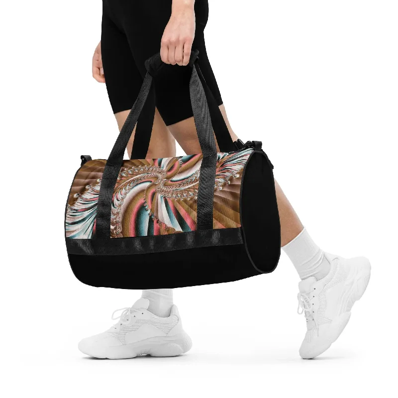 Asymmetrical Hoodies"Summer Spin" Collection - All Over Print Gym Bag