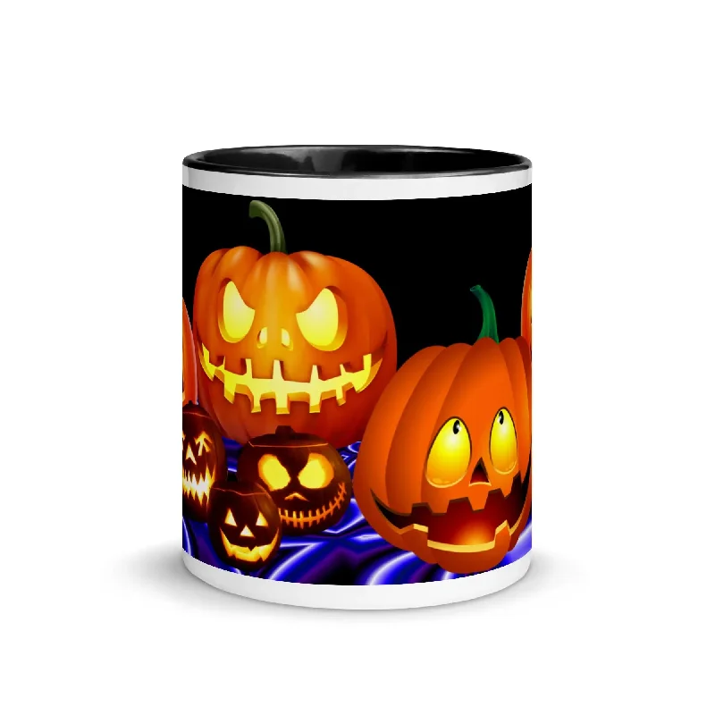 Artist HoodiesHalloween Pumpkins Mug with Color Inside