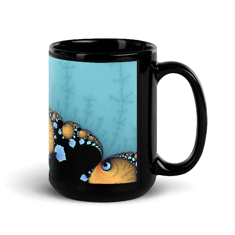 Embellished Sweatshirts"Dreamy Way" Collection - Black Glossy Mug