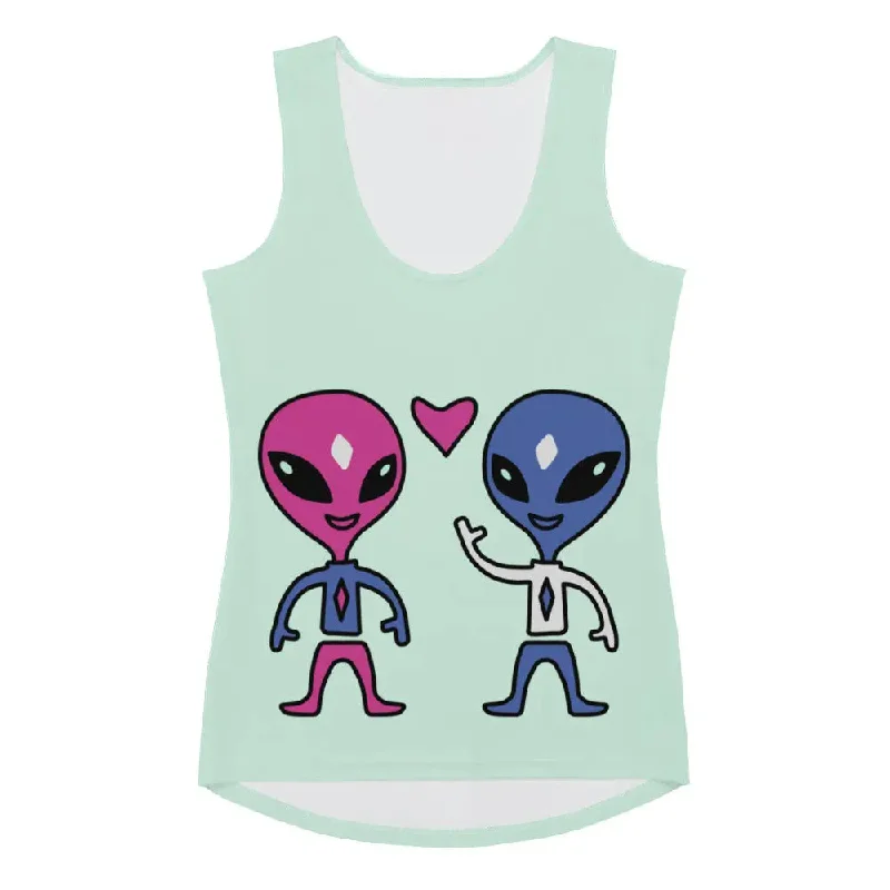 Microfleece Hoodies"Space Buds" Collection - Sublimation Cut & Sew Tank Top