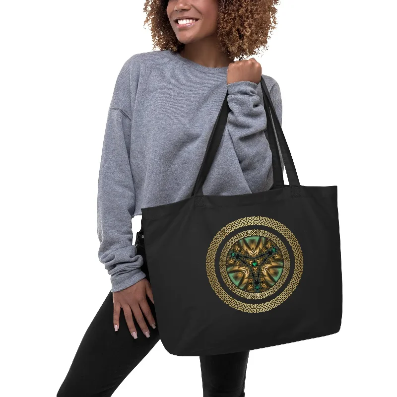 Stretch-Knit Sweatshirts"Salutary Glow" Collection - Large organic tote bag