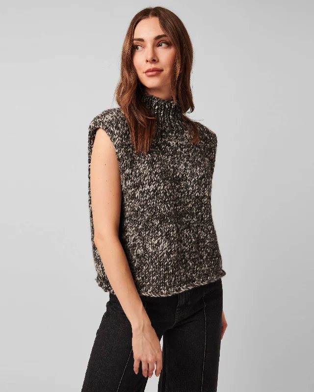 Reign Sleeveless Turtleneck Sweater