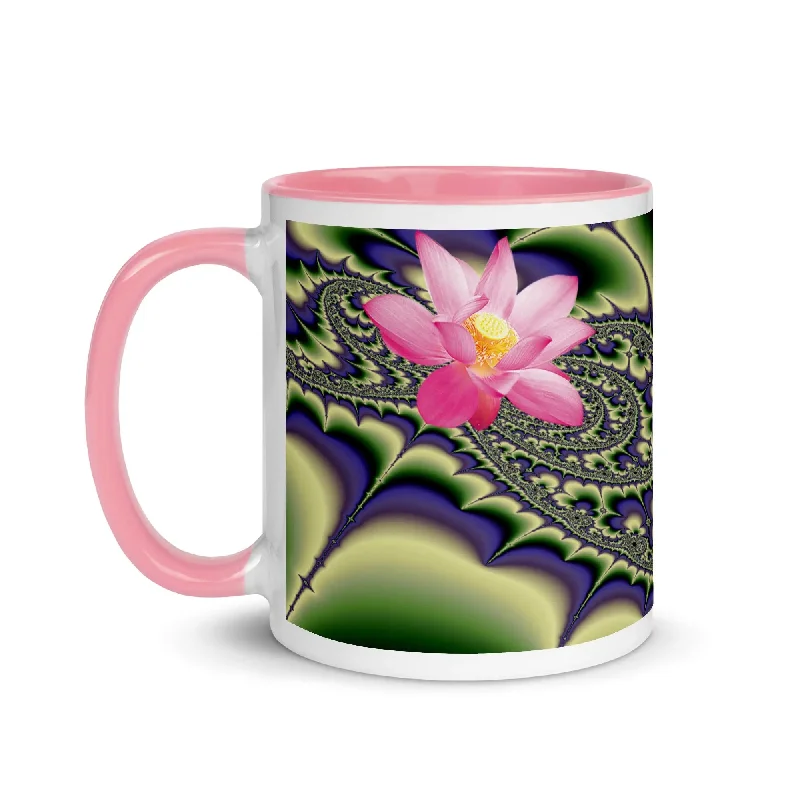 Embroidered Sweatshirts"Sacred Lotus" Mug with Color Inside