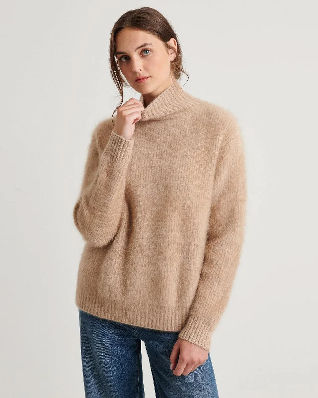 Brushed Cashmere Turtleneck