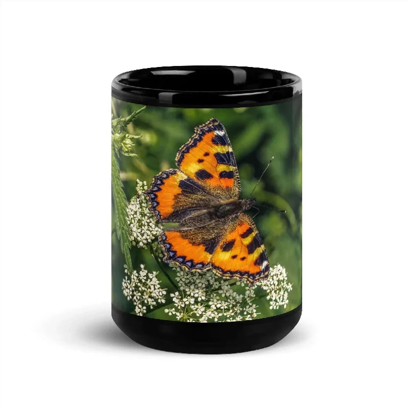 Camping Hoodies"Butterfly" Collection - Black Glossy Mug