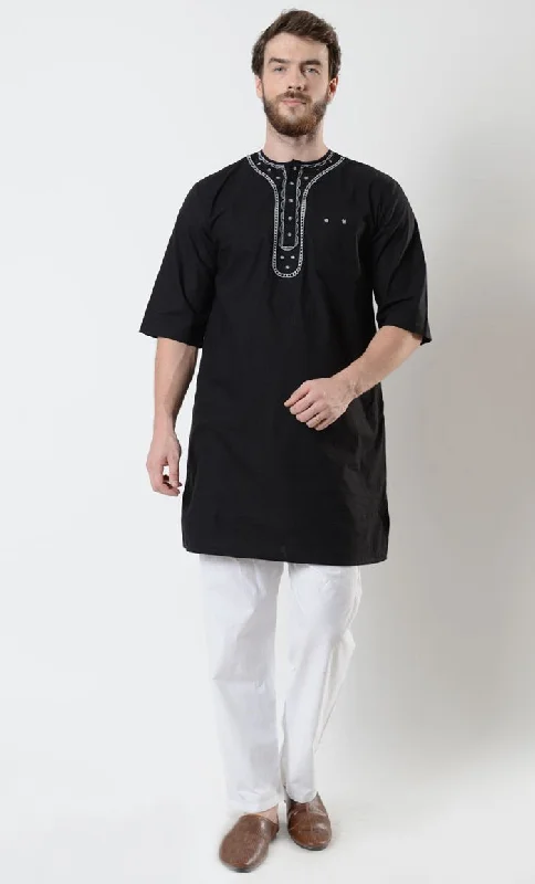 Compression Short Sleeve TopsMen's Embroidered Short Sleeve Tunic