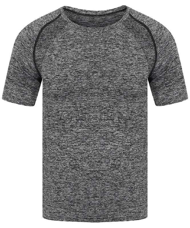 UV-Protection Short Sleeve TopsDark Grey Marl - Seamless short-sleeved top