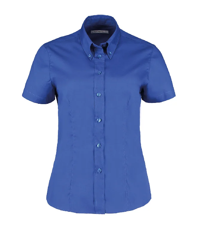 Oversized Short Sleeve TopsRoyal - Women's corporate Oxford blouse short-sleeved (tailored fit)