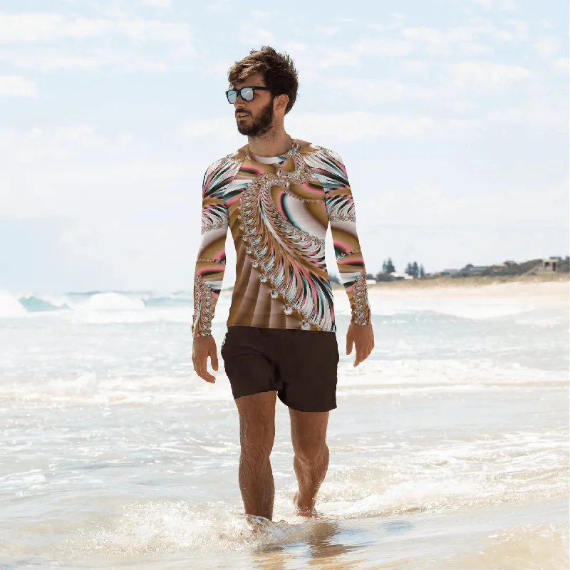 Cropped Sweatshirts"Summer Spin" Collection - Men's Rash Guard