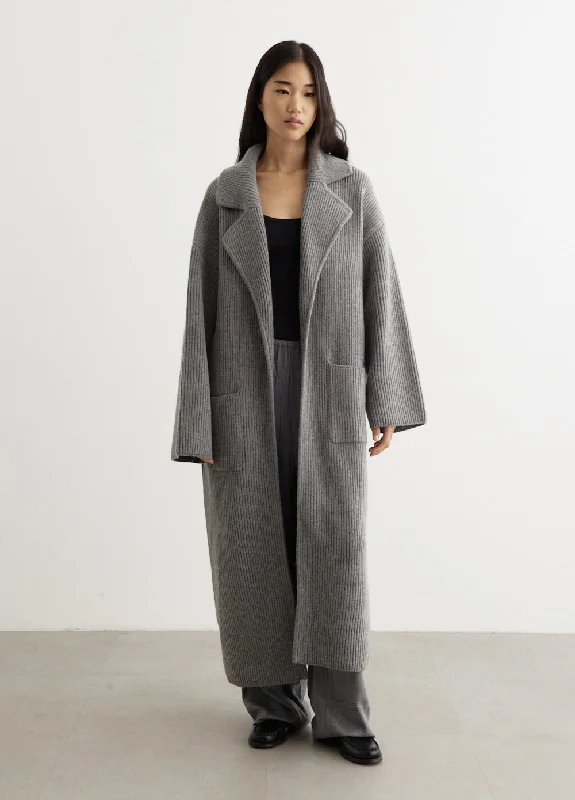 Rib-Knit Cardi CoatCultural Overcoats