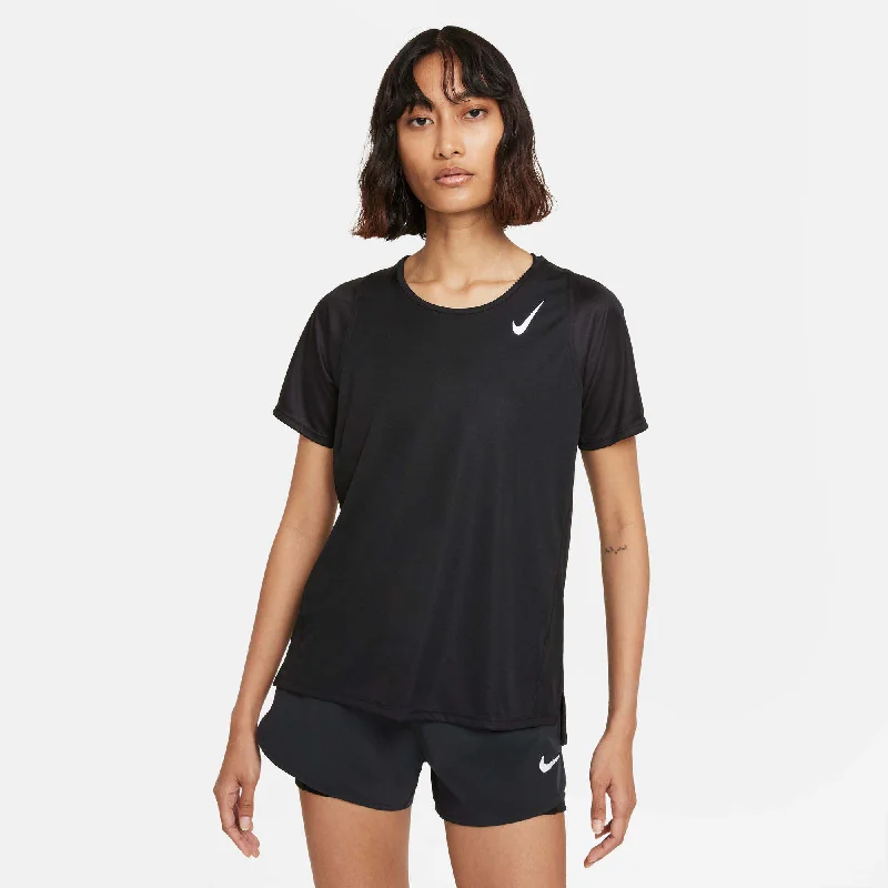 Scoop Neck Short Sleeve TopsNike | Women's Dri-FIT Race Short-Sleeve Running Top - Black