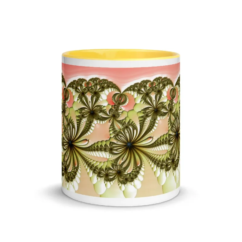 Linen Blend Sweatshirts"Wild Lily" Collection - Mug with Color Inside