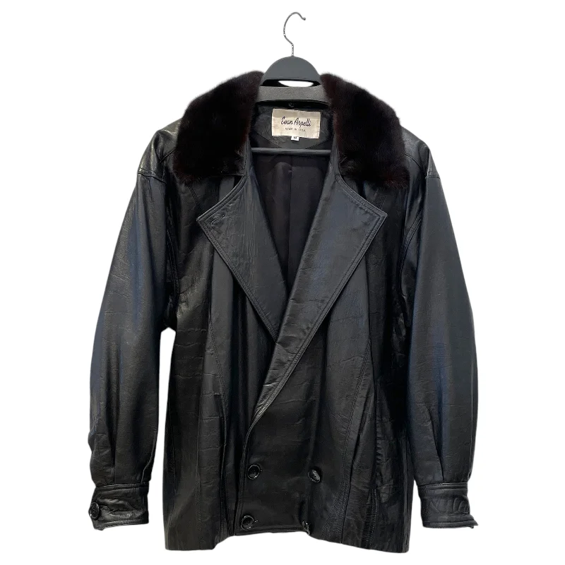 Evan Arpelli/Coat/M/Leather/BLK/Sports Team Overcoats