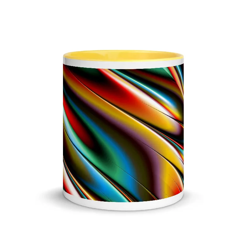 Painted Hoodies"Flame of Colors" Mug with Color Inside