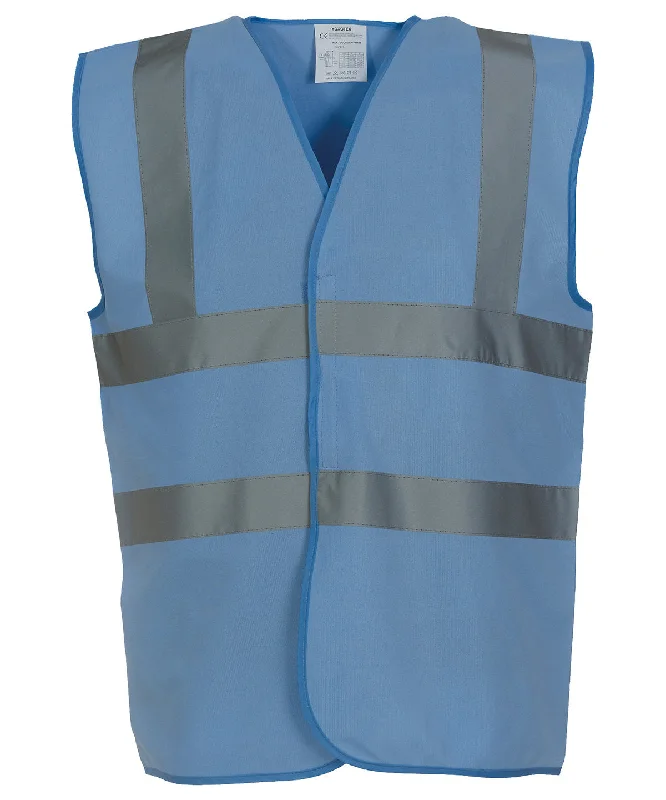 Sky Blue - Hi-vis 2-band-and-braces waistcoat (HVW100)Corduroy Overcoats