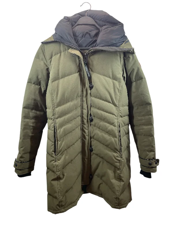 CANADA GOOSE/Coat/L/Nylon/GRN/Maxi Length/Windproof Overcoats