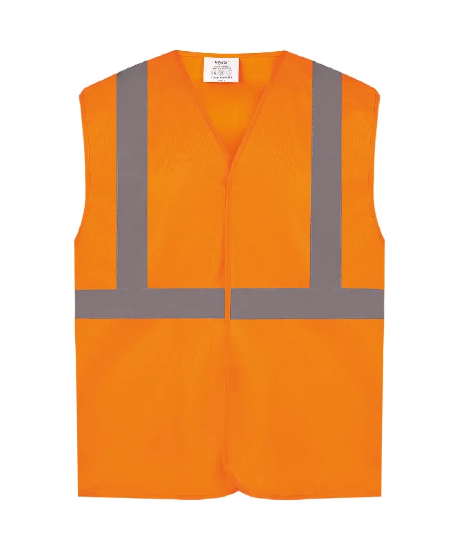 Orange - Hi-vis railway waistcoat class 2 (HVW118PE)Band Merch Overcoats