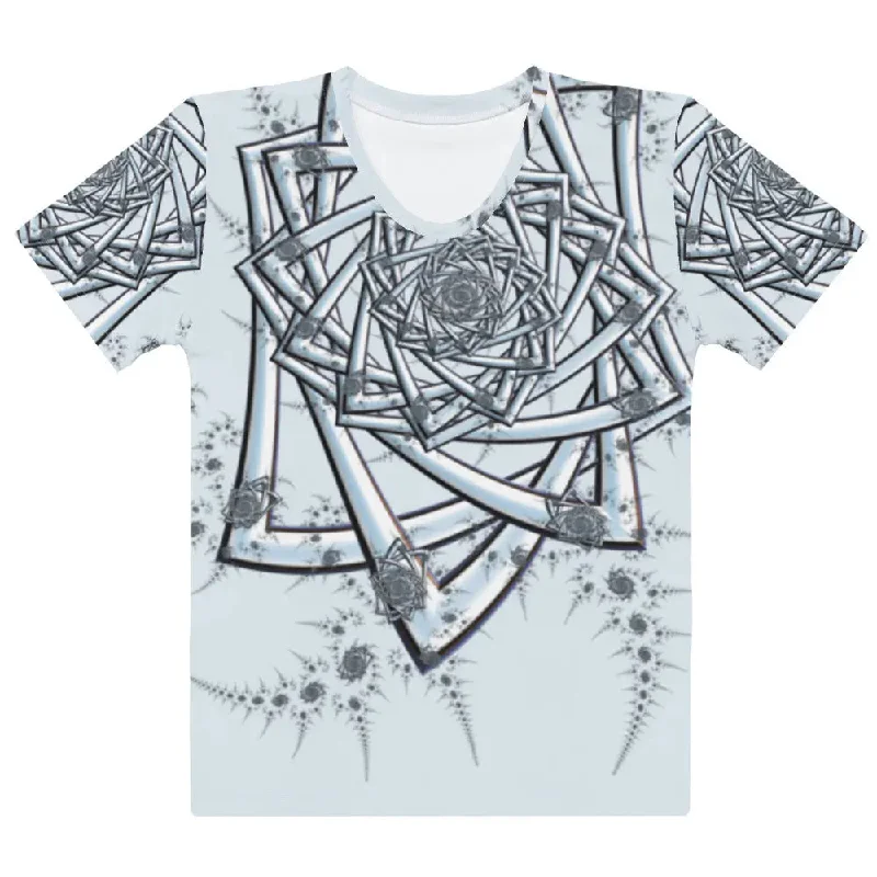 Fleece Sweatshirts"Topological Rose" Collection - Women's T-shirt