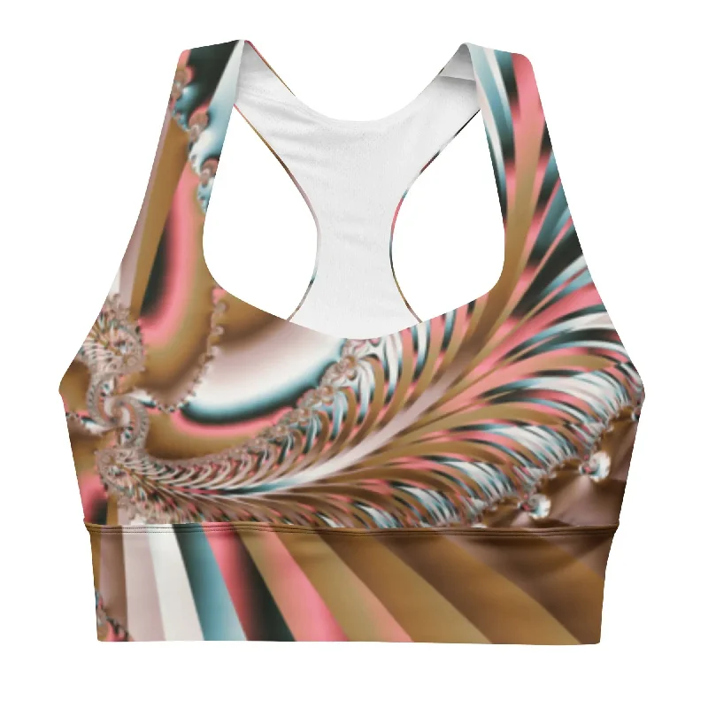 Longline Hoodies"Summer Spin" Collection - Longline sports bra