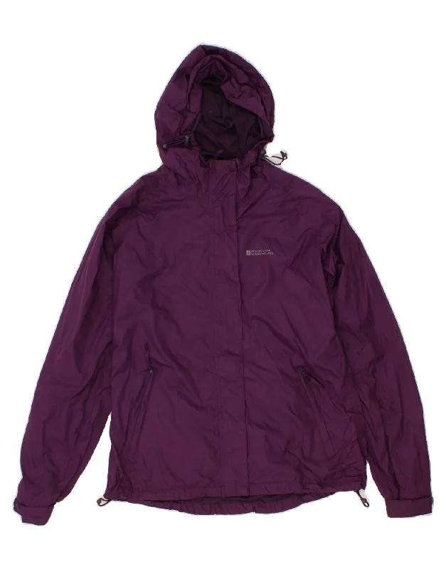 Athletic HoodiesMOUNTAIN WAREHOUSE Womens Hooded Rain Jacket UK 10 Small  Purple Nylon