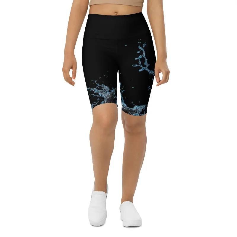 Waterproof Hoodies"Splash" Collection - Long Yoga Shorts