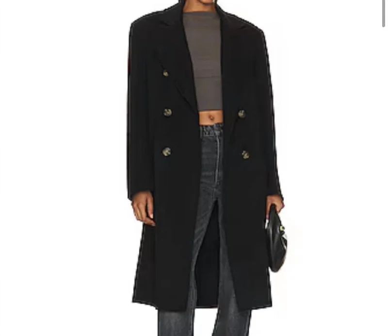 The Big Winter Coat In BlackWrap Coats