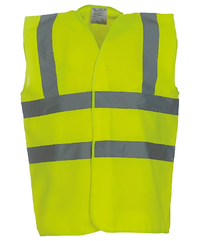 Yellow* - Hi-vis 2-band-and-braces waistcoat (HVW100)Hemp Overcoats