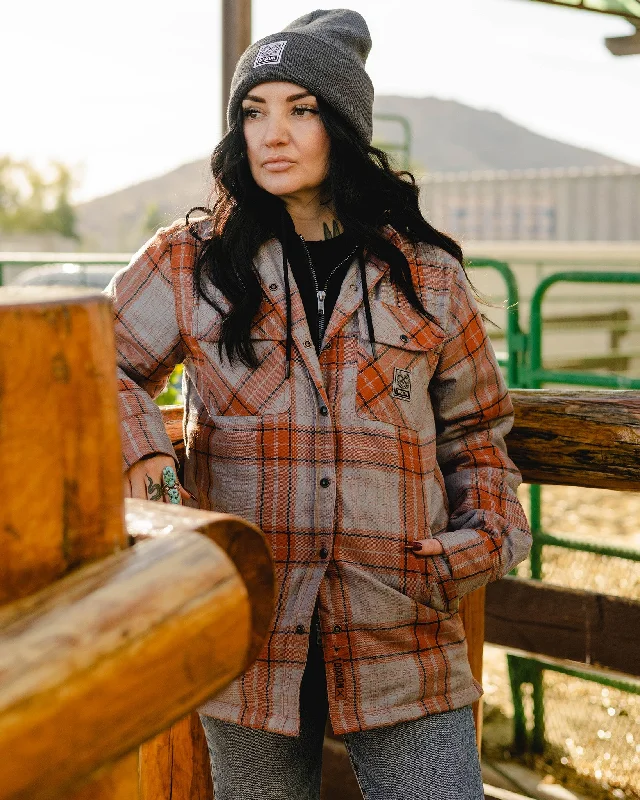 Recycled Fabric HoodiesWomen's Superior Hooded Flannel Jacket