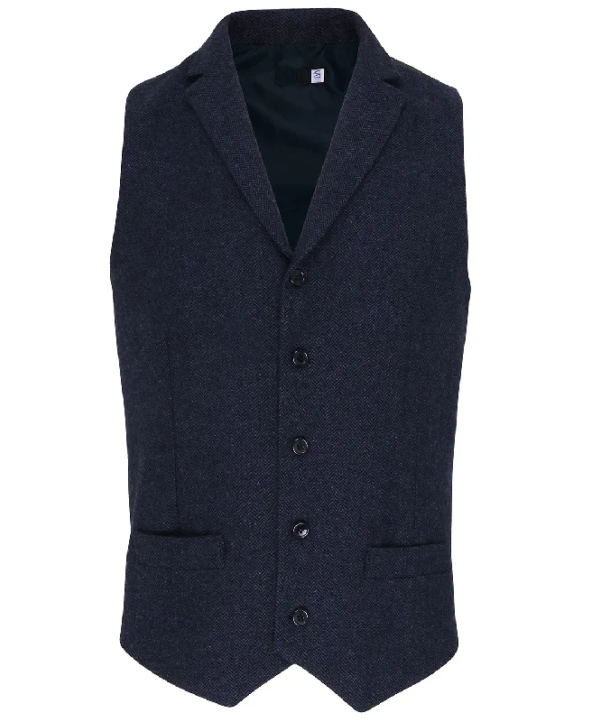 Navy - Herringbone waistcoatHunting Overcoats