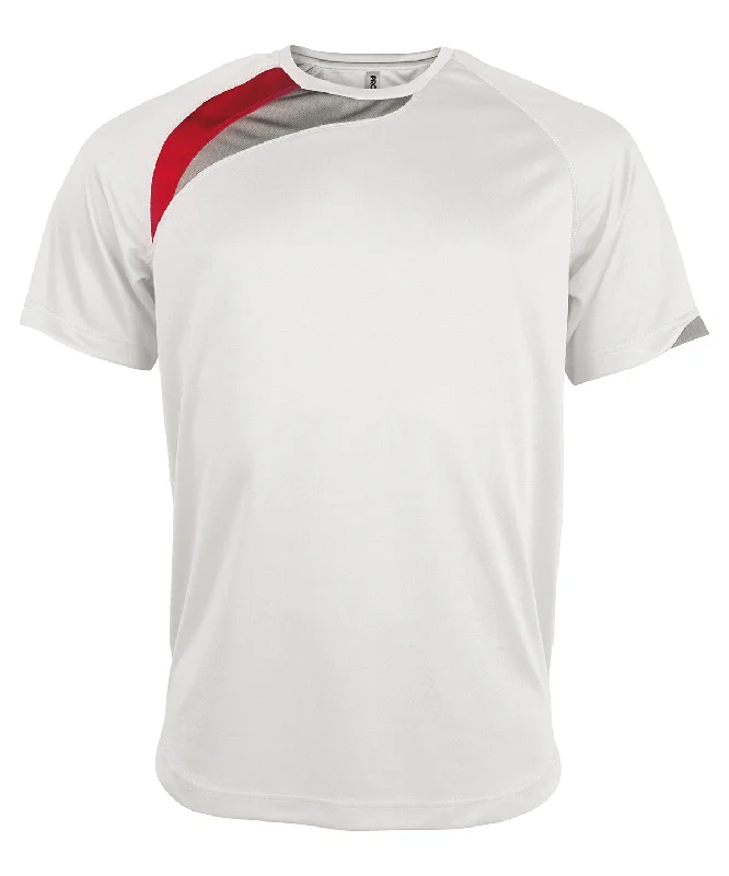 Branded Short Sleeve TopsWhite/Red/Storm Grey - Adults short-sleeved jersey