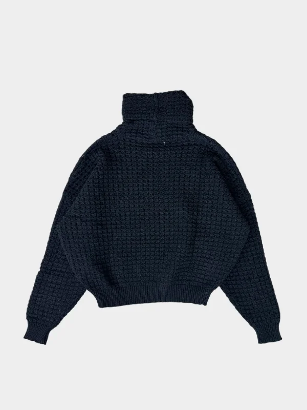 Turtleneck Mesh Jumper