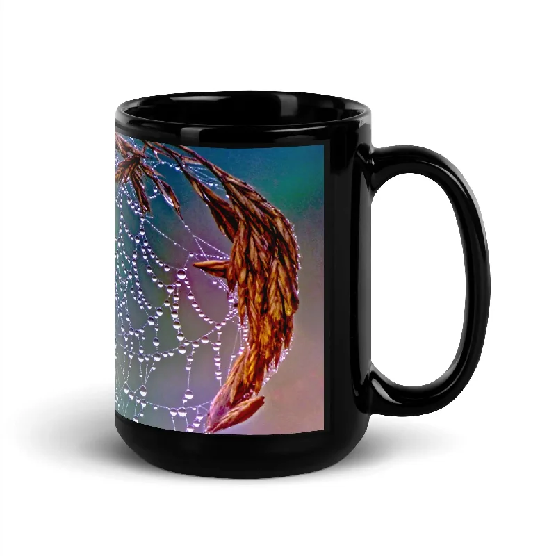 Designer Sweatshirts"Water of Life" Collection - Black Glossy Mug