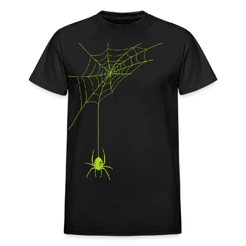 Leather-Paneled SweatshirtsHalloween Spider Spiderweb, Gildan Ultra Cotton Adult T-Shirt