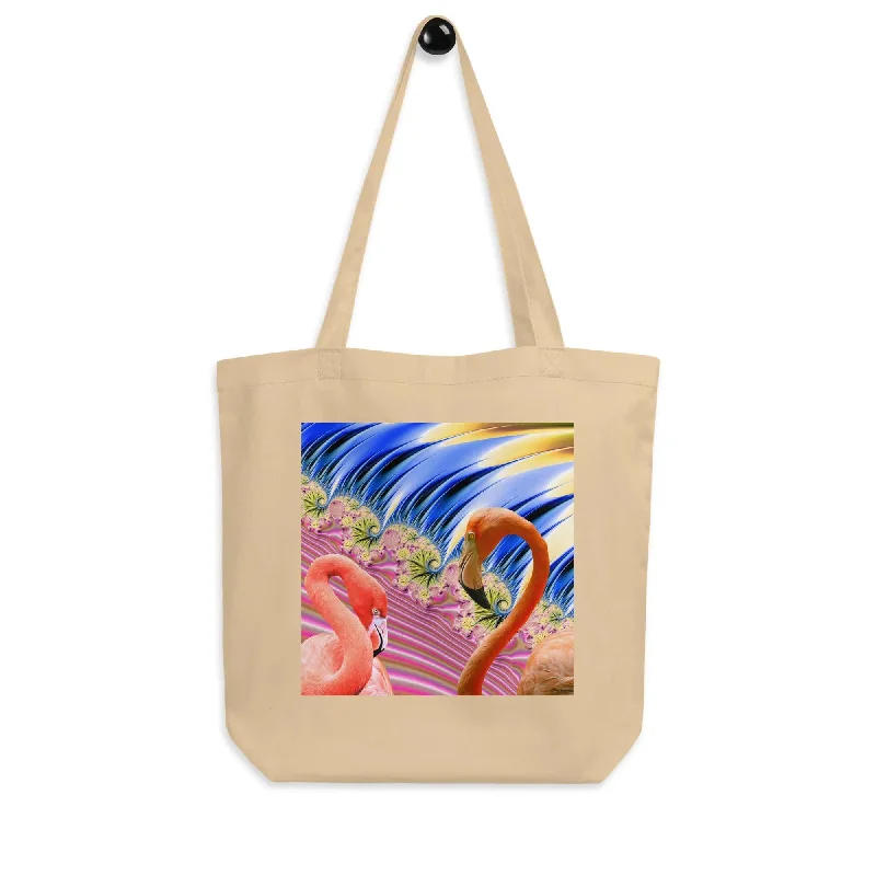 High-Fashion Sweatshirts"Flamingos in Love" by ZK, Artsy Eco Tote Bag