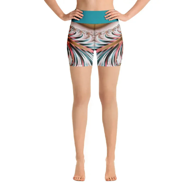 Printed Sweatshirts"Summer Spin" Collection - Yoga Shorts