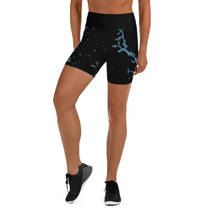 Thermal Hoodies"Splash" Collection - Yoga Shorts High Waist