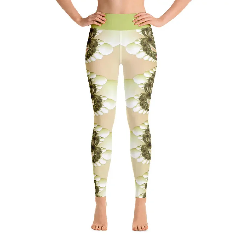 Stretch-Knit Sweatshirts"Wild Lily" Collection - Yoga Leggings