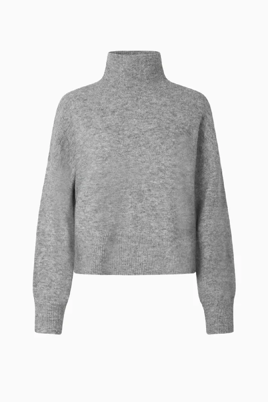 Samsøe Samsøe Nola Turtleneck Knit - Grey Melange