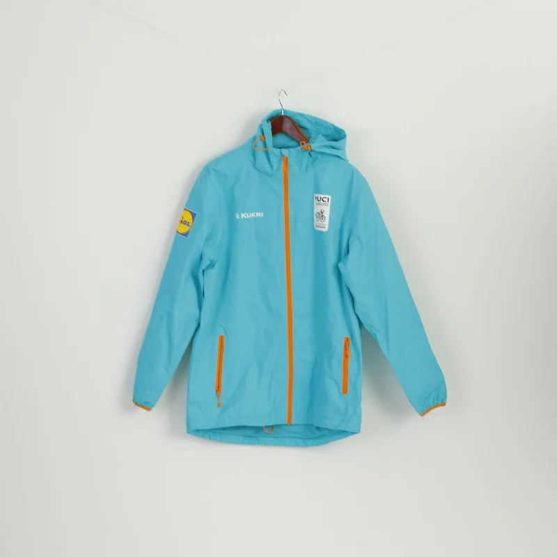 Sherpa-Lined HoodiesKukri Women M Jacket Turquoise Glasgow Scotland Cycling UCI 2023 Hooded Top